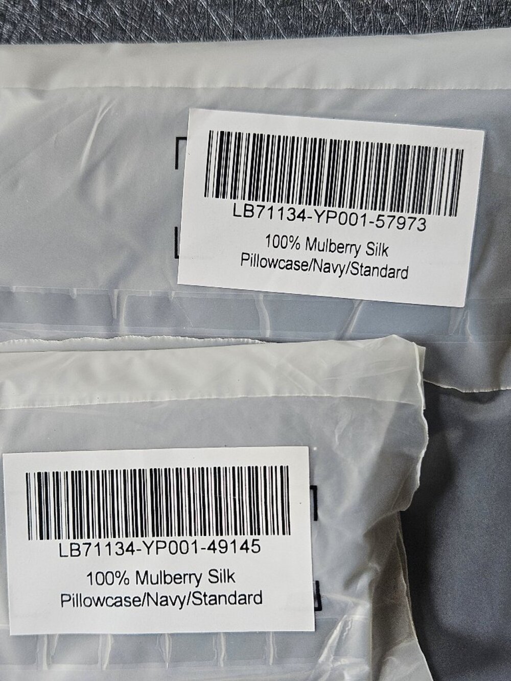 Mulberry Silk Pillowcase - Set of 2 in Navy - Picture 2 of 5